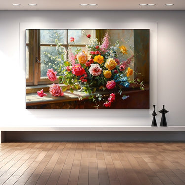 Still Life Painting of Flowers